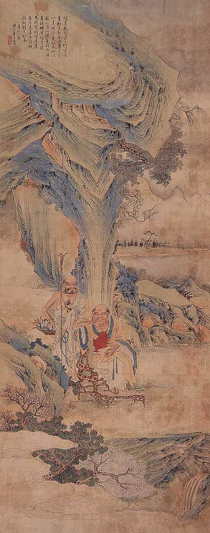 华子宥 菩提禅师像 立轴